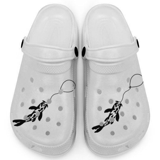 fishing koi fish balloon Clogs
