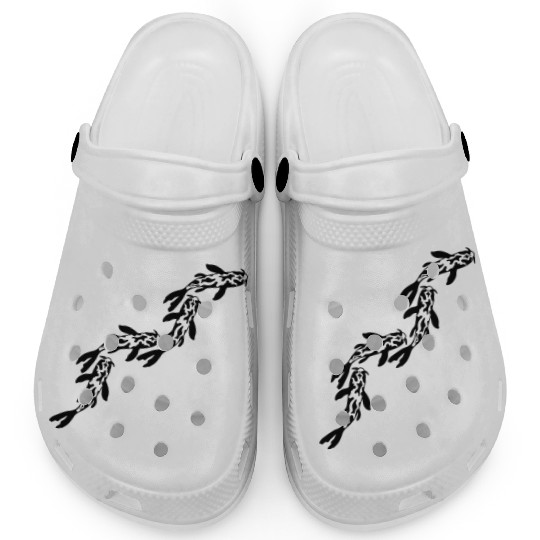 row koi fish nishikigoi Clogs