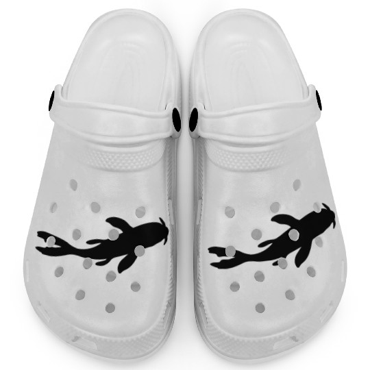 silhouette koi fish nishikigoi Clogs