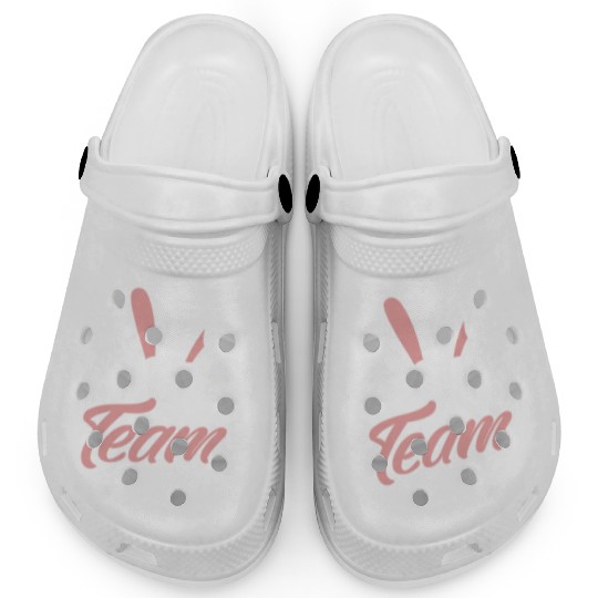 Easter Team Sayings Egg Bunny Happy Clogs