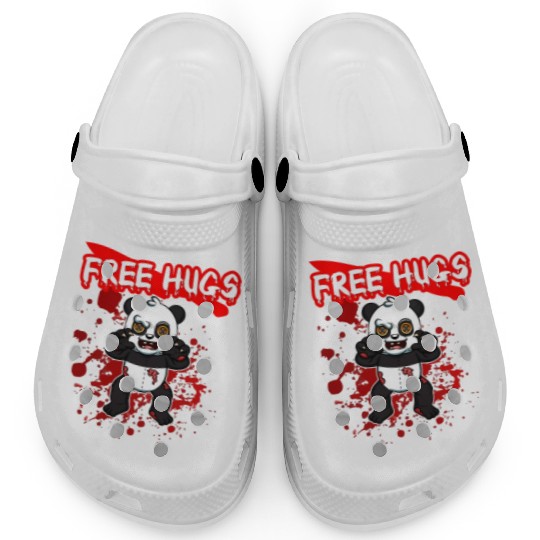 Free Hugs Halloween Sarcasm Scary Creepy Costume Clogs