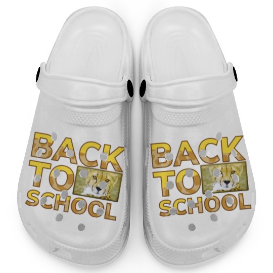Back to school leopard print Clogs