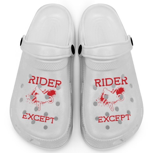 Dirt Bike Motorcyclists Sport Machine Clogs