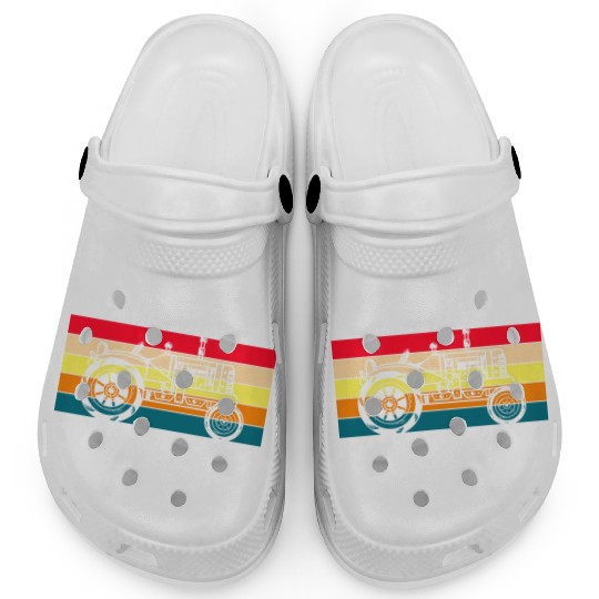 Tractor Farmer Hero Rural Youth Clogs