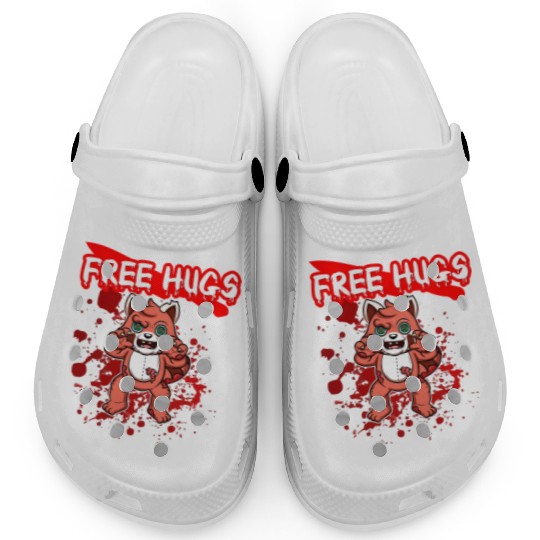 Free Hugs Halloween Sarcasm Scary Creepy Costume Clogs