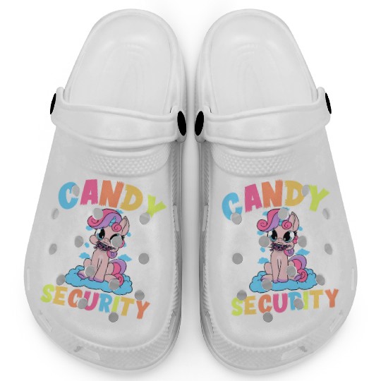 Candy Security Funny Easy Unicorn Halloween Costum Clogs