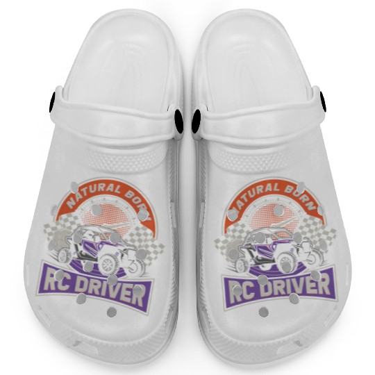 Natural Born RC car Driver Racer Remote Controlled Clogs