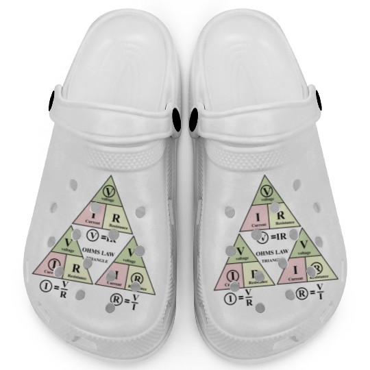 Electrical ohms law Formula Triangle for engineers Clogs