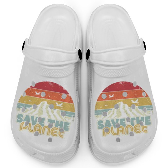Save The Planet Retro Climate Change Clogs