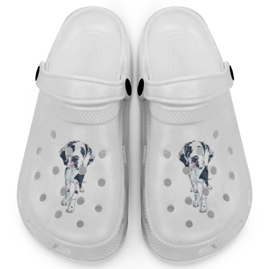 Great Dane Dog Traits - dog theme gift Clogs
