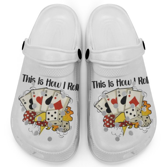 Poker Casino Poker Player Gambling Roulette Gift Clogs