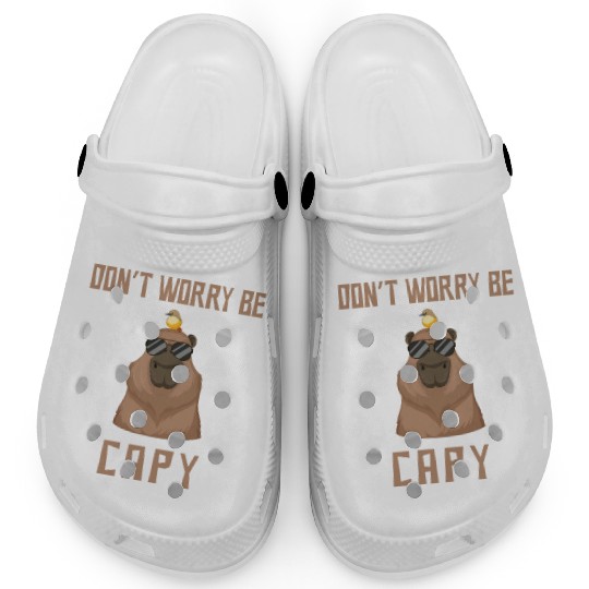 Happy Capybara Lover Rodent Animal Clogs