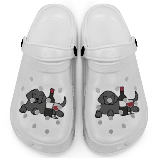 Drink Wine And Pet My Great Dane Clogs