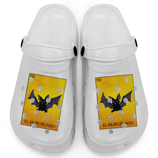 El Murcielago Bat Card Mexican Lottery Card Clogs