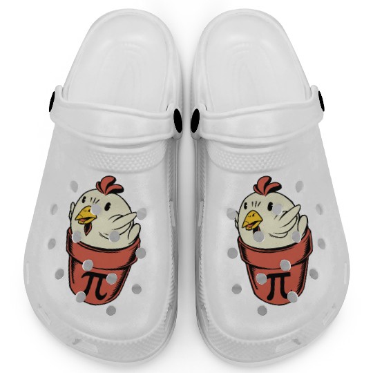 Chicken Pot Pi Funny Pi Day Pun Math Pi Day Clogs