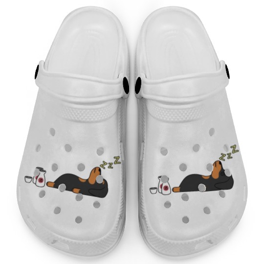 Dachshund Sake Drunk Clogs