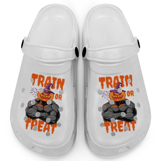 Train Or Treat Muscular Jack O Lanterns Clogs