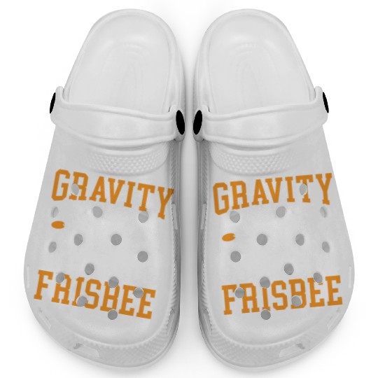 Gravity Is Overated Play Ultimate Frisbee Player Clogs