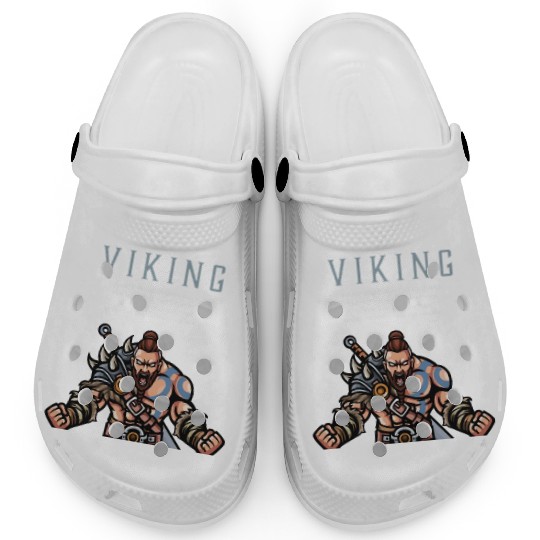 Viking Warrior Valhalla Awaits Me 2 Clogs
