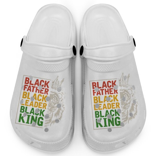 Black Dad Men Afro Lion African Daddy Clogs