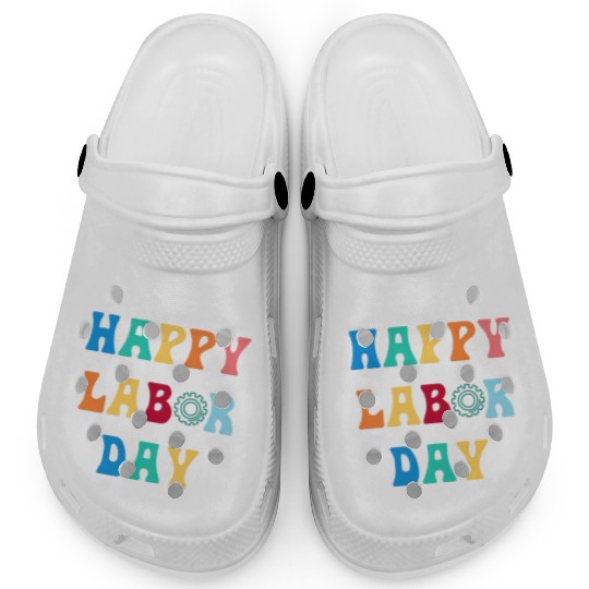 Happy Labor Day For Men Women Kids Clogs