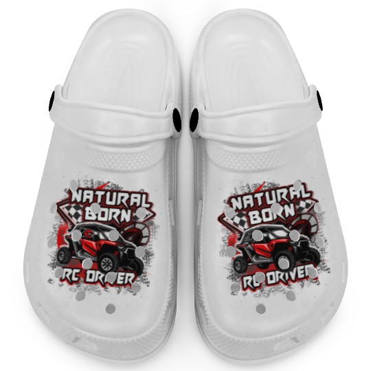 Natural Born RC car Driver Racer Remote Controlled Clogs
