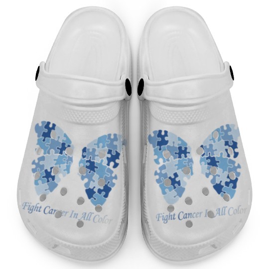 Cancer Sucks In Every Color Fighter Fight Support Clogs
