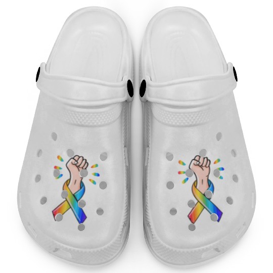 Cancer Sucks In Every Color Fighter Fight Support Clogs