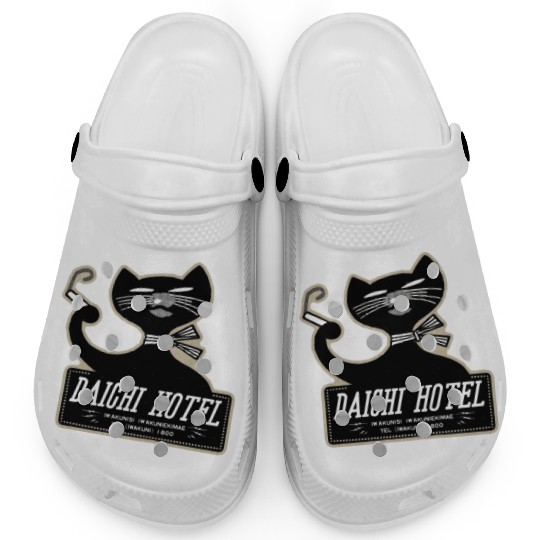 Vintage Japanese Cat Brand Hotel Clogs