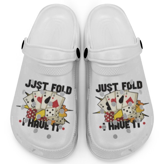 Poker Casino Poker Player Gambling Roulette Gift Clogs