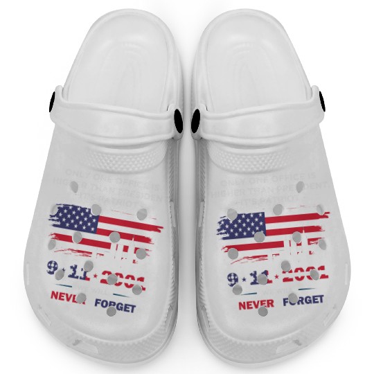 We will never forget the Patriot Day 911 Clogs
