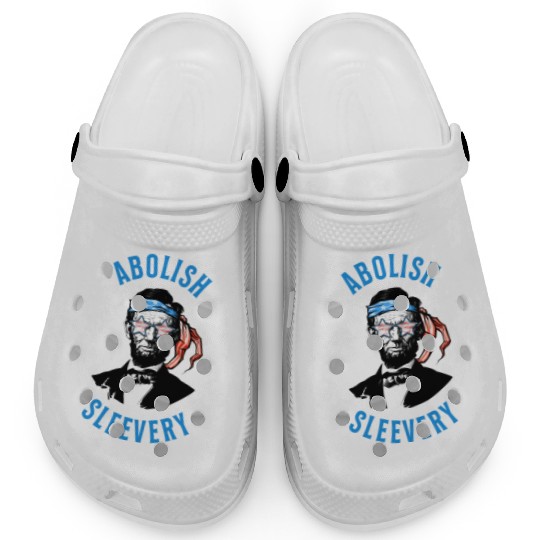Funny Abraham Lincoln Flag United States Patriotic Clogs