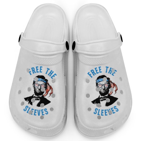 Funny Abraham Lincoln Flag United States Patriotic Clogs