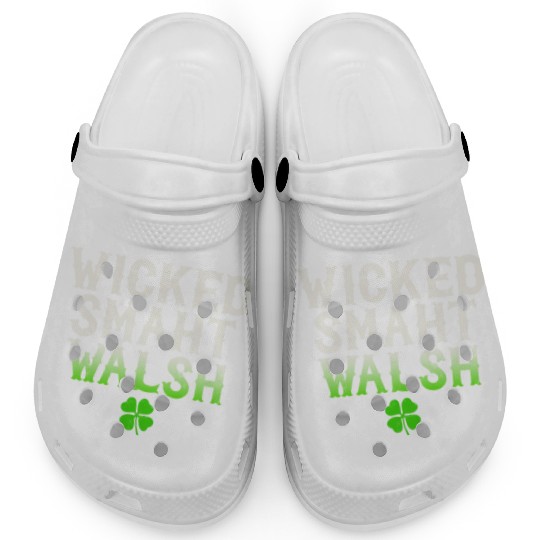 Wicked Smaht Walsh Clan Boston Irish Slang Clogs
