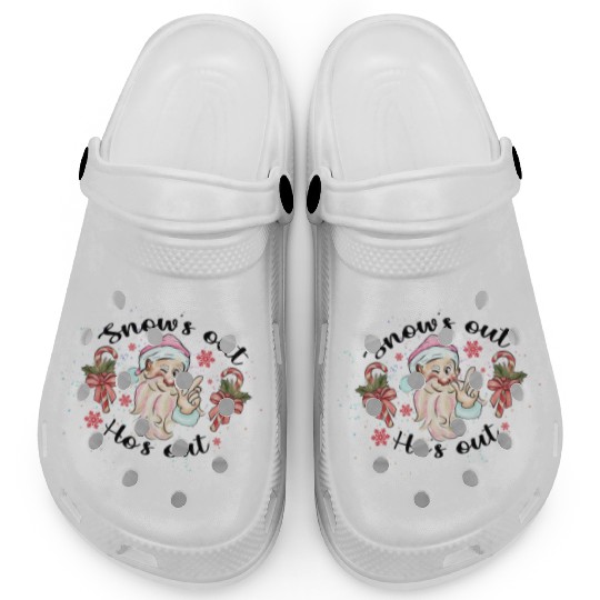 Snow Out Santa Ho Ho Ho Clogs