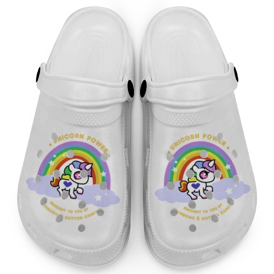 Unicorn Power by Rainbows and Cotton Candy Clogs