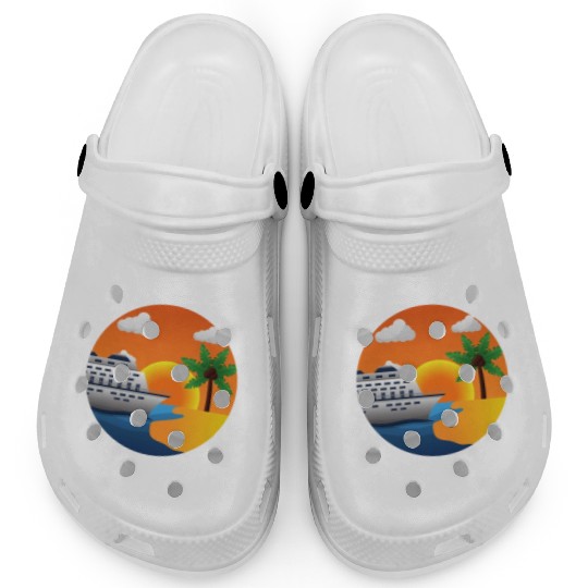 Cruise for the Views Vaction Ship Mardi Gras Clogs