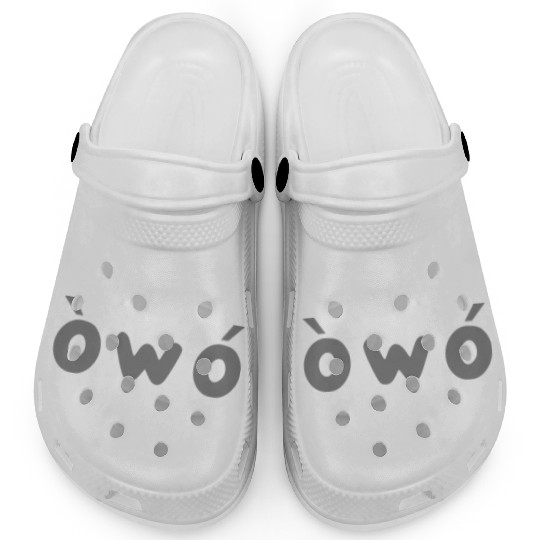 owo grey angry Clogs