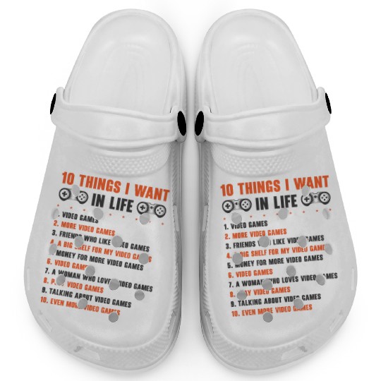 Gaming Gamer Playing Video Game Computer Clogs