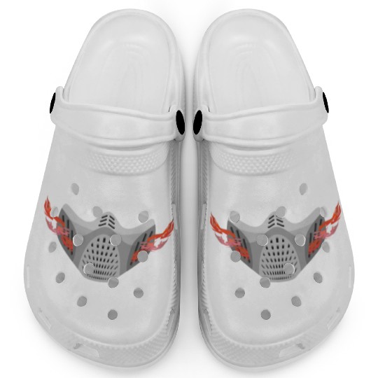 Face Protection Grey Fire Gas Mask Clogs