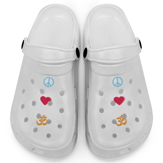 Relax Yoga Time Mandala Meditate Love Yoga Clogs