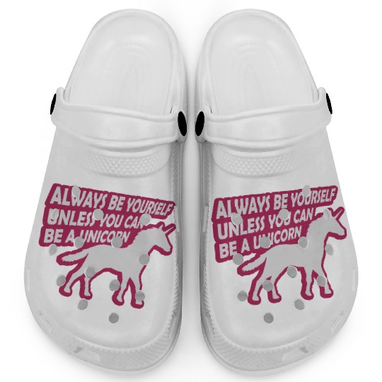 unicorn always be yourself Clogs