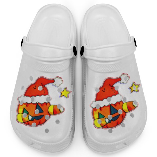Jack O Lantern Dabbing Christmas Clogs