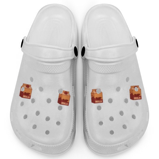 Powered By Chocolate Milk Funny Weight Lifting Wor Clogs