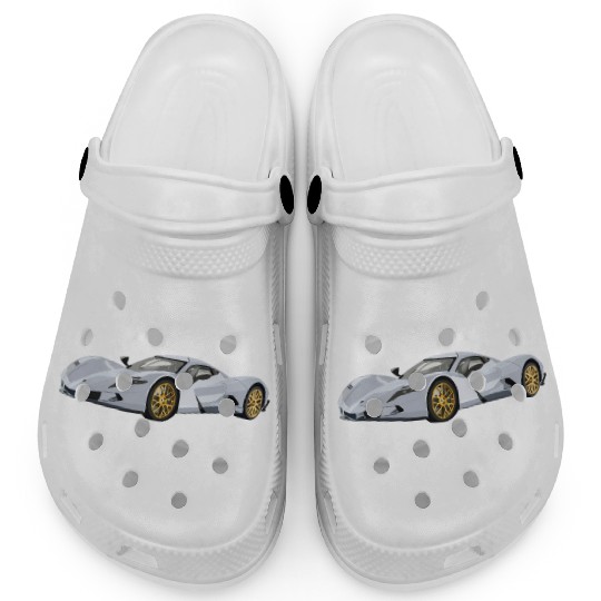 Silver car Clogs