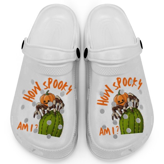 Halloween Scary Pumpkin Spider Costume Clogs