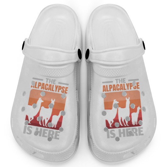The Alpacalypse Is Here Llama Alpaca Whisperer Clogs