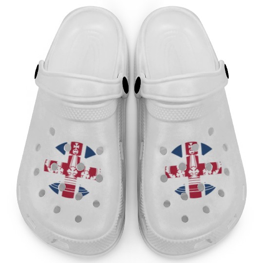 UK British Queen Elizabeth II God Save The Queen Clogs