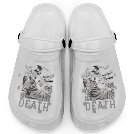 Skeleton Bones Tarot Card Occult Death Gothic Clogs