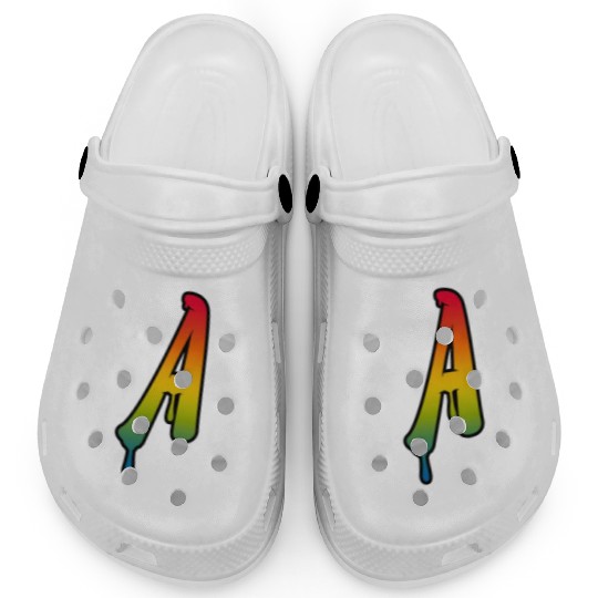 Letter A Graffiti Lettering Alphabet Monogram Init Clogs